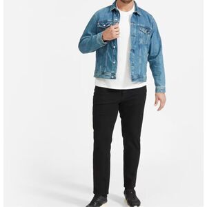 NWT Everlane Black The Relaxed 4-Way Stretch Organic Jean Uniform Size 32x32